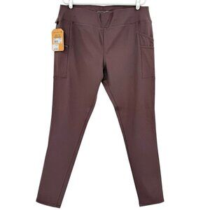 Carhartt Women's Force Fitted Lightweight Burgundy Utility Legging Size XL 16-18